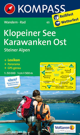 Klopeiner See - Karawanken Ost Karte Kompass