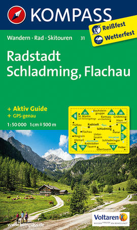 Radstadt - Schladming - Flachau Karte Kompass