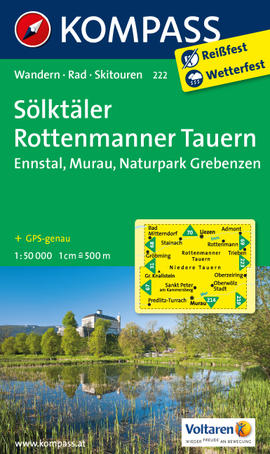 Sölktäler - Rottenmanner Tauern Karte Kompass