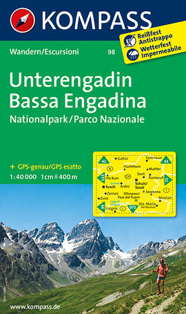 Unterengadin Nationalpark Karte Kompass