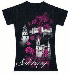 Damen T-Shirt Salzburg schwarz
