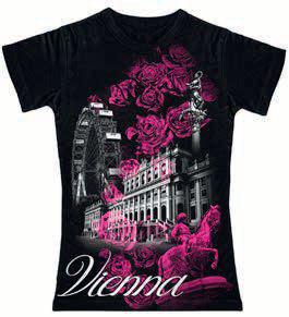 Damen T-Shirt Vienna schwarz