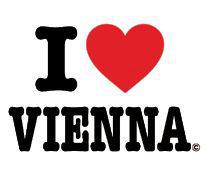 T-Shirt I love Vienna weiß
