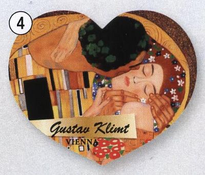 Gustav Klimt Magnet Herz