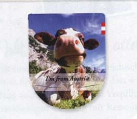3D Aufkleber Austria Kuh