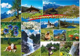 Postkarte Grüße aus Österreich