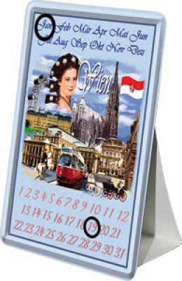 Blechpostkarten Kalender Wien