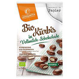 Bio Kürbiskerne in Vollmilch-Schokolade