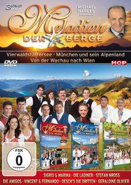 Melodien der Berge: Vierwaltstättersee, München u.s. Alpenland, Von der Wachau nach Wien 3DVD