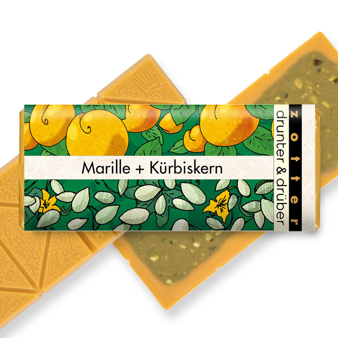 Bio Schokolade Marille Kürbiskerne Zotter