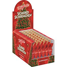 Küfferle Schirmchen karminrot 48Stk.