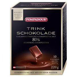 Trinkschokolade Pompadour Portionen 80%