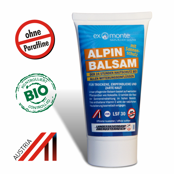 Bio Alpin Balsam mit Lichtschutzfaktor 30 Exmonte
