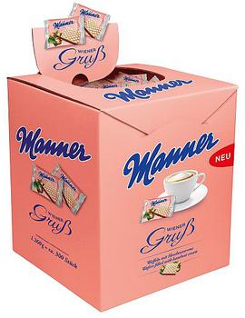 Manner Wiener Gruß Kaffeebeigabe 300Stk. Minis