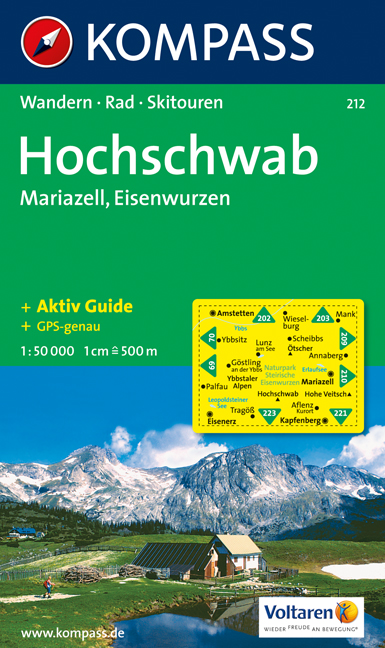 Mapa Hochschwab Mariazell Kompass