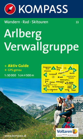 Arlberg - Verwallgruppe Karte Kompass