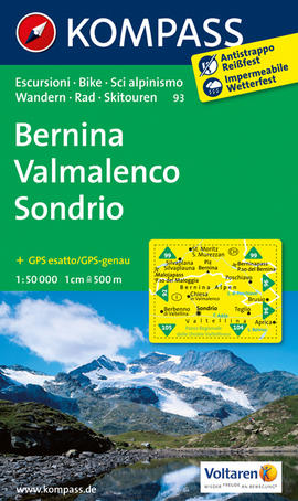 Bernina Valmalenco Sondrio Karte Kompass