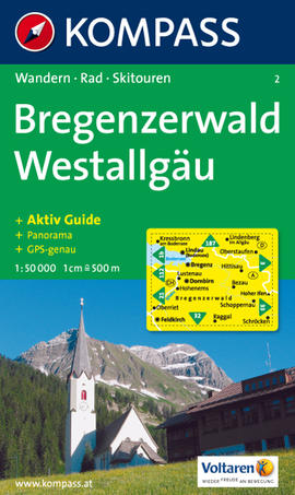 Bregenzerwald Westallgäu Karte Kompass