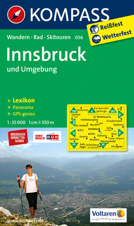 Innsbruck und Umgebung Karte Kompass