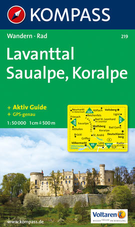 Lavanttal - Saualpe - Koralpe Karte Kompass