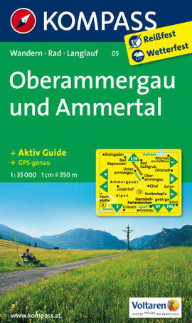 Oberammergau Ammertal Karte Kompass