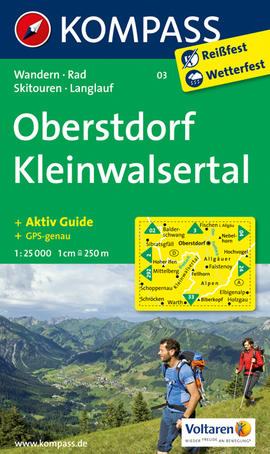 Oberstdorf - Kleinwalsertal Karte Kompass
