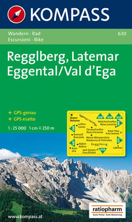 Regglberg Latemar Eggental Karte Kompass