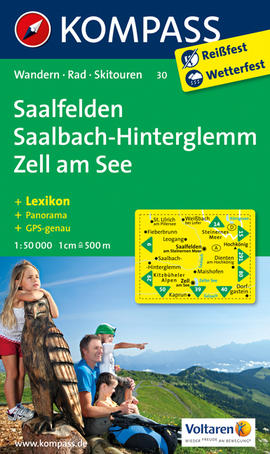 Saalfelden - Saalbach-Hinterglemm - Zell am See Karte Kompass