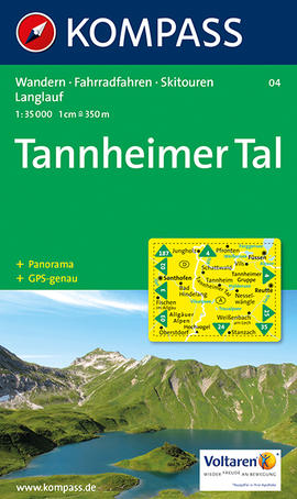 Tannheimer Tal Karte Kompass