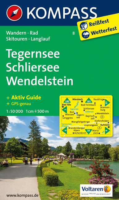 Tegernsee - Schliersee - Wendelstein Karte Kompass