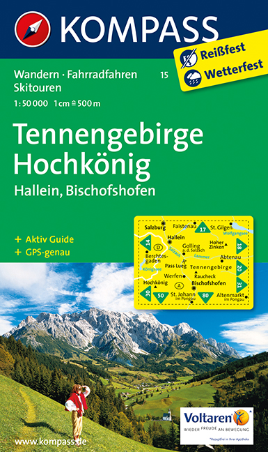 Tennengebirge - Hochkönig Karte Kompass