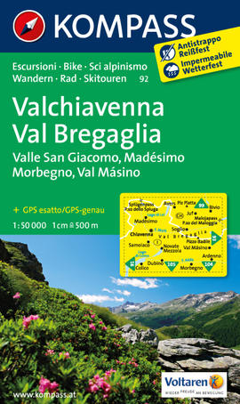 Valchiavenna - Val Bregaglia Karte Kompass