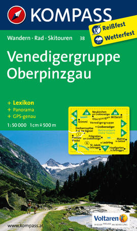 Venedigergruppe - Oberpinzgau Karte Kompass