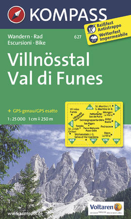 Villnösstal /Val di Funes Karte Kompass