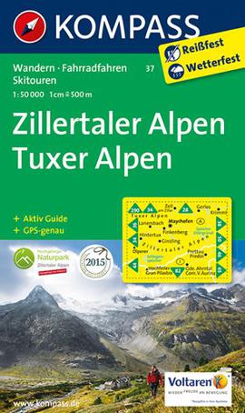 Zillertaler Alpen Karte Kompass