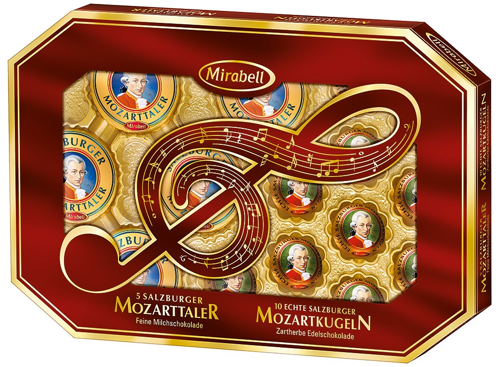 Mirabell Geschenkpackung Mozartkugeln + Mozarttaler