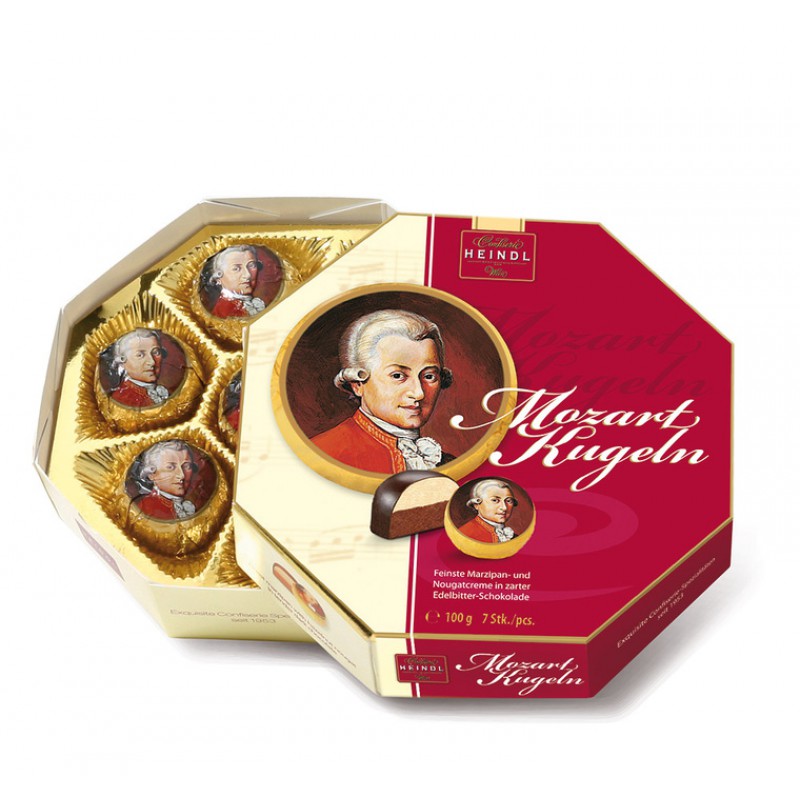 Mozartkugeln Heindl Wien 7 Stk. / Mozartkugeln - Aus-Österreich.at