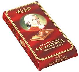 Mozartkugeln-Schokolade Mirabell Mozarttafel