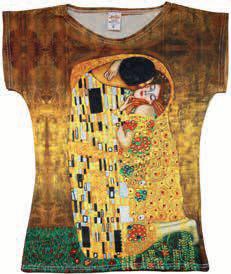 Damen T-Shirt Gustav Klimt Der Kuss