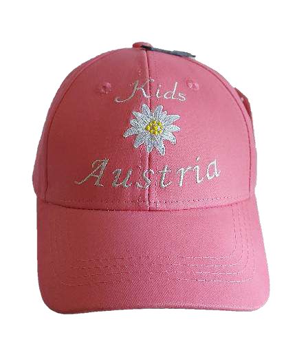 Austria Kappe für Kinder rosa