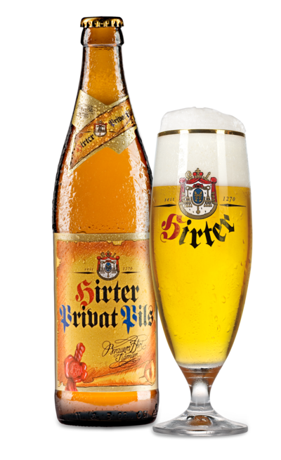 Hirter Privat Pils Bier / Helles Bier / Bier aus Österreich - Aus