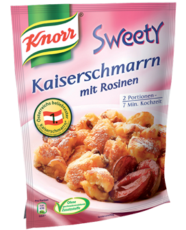 Kaiserschmarrn Knorr mit Rosinen