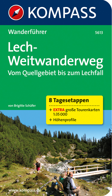 Lech-Weitwanderweg Wanderführer Kompass Lechweg