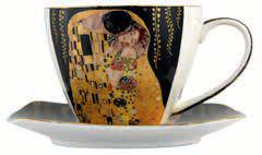 Kaffee Tasse Gustav Klimt Der Kuss Set im Geschenkbox