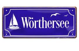 Blechschild Wörthersee (Straßenschild)