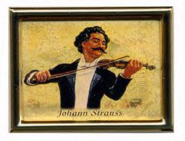 Johann Strauss Magnet Gold