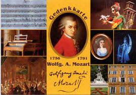Ansichtskarte Mozart Postkarte