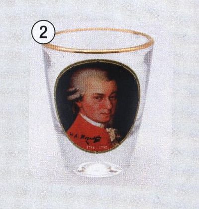 Stamperl Mozart Schnapsglas