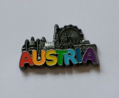 Fridge Magnet Austria Metal Colorful