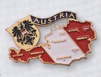 Steiermark Wappen Metall Magnet Souvenir Austria Österreich 